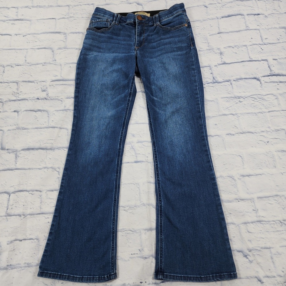Democracy Ab Technology Jeans Womens 8 Blue Bootcut Slimming Stretch Denim 11613